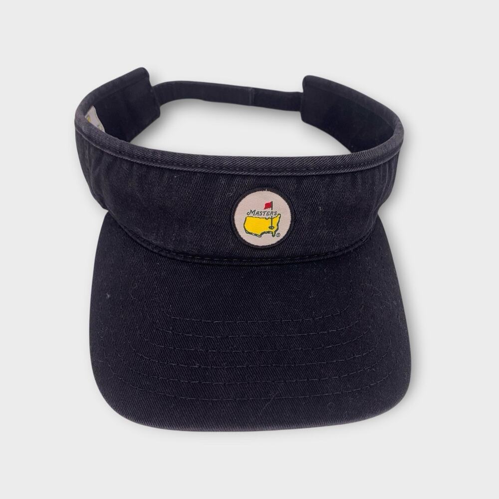 Vintage The Masters Augusta Golf American Needle Visor Hat Black Adult O/S USA